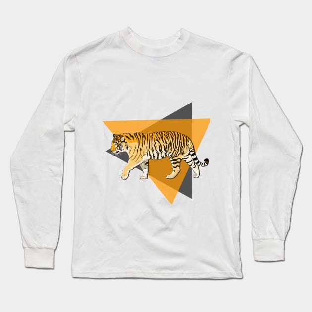 Tiger Long Sleeve T-Shirt by Hindone